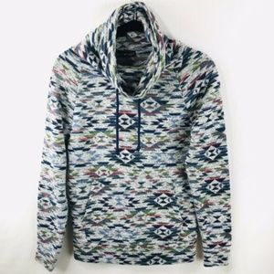 Aztec Print Cowl Neck Sweatshirt!